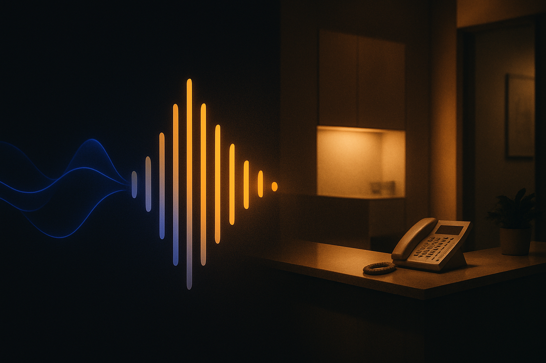 BrandTalk AI voice receptionist answering patient calls for a medical practice around the clock